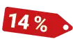Hier können Sie richtig sparen hier können Sie 14 % Sparen