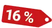 Hier können Sie richtig sparen hier können Sie 16 % Sparen