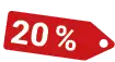 Hier können Sie richtig sparen hier können Sie 20 % Sparen