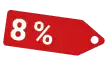 Hier können Sie richtig sparen hier können Sie 8 % Sparen