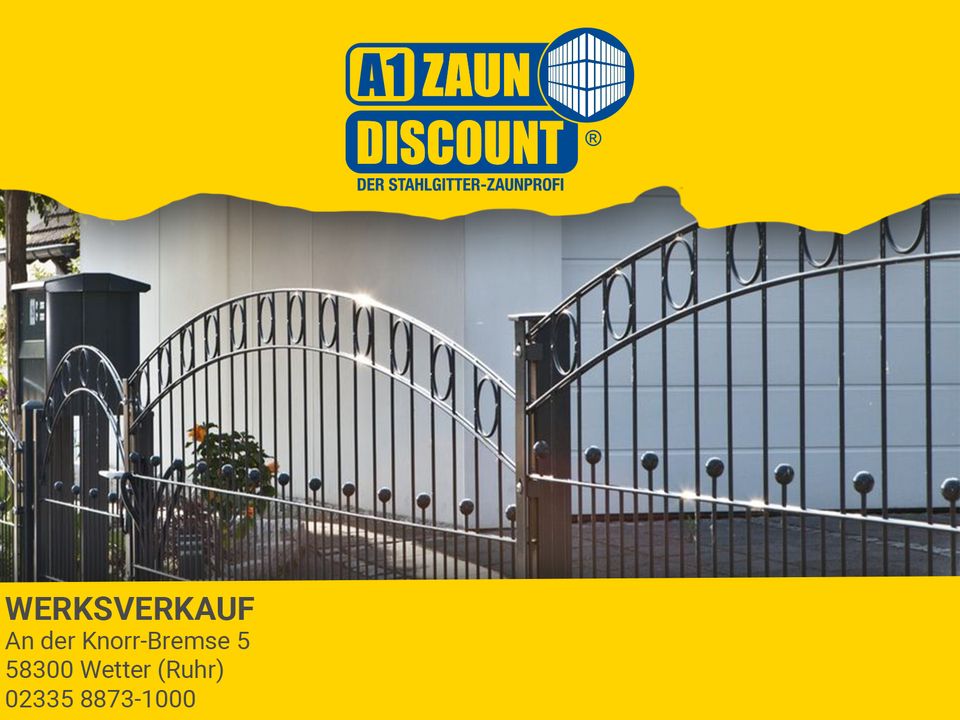 A1 Zaundiscount Dekorzaun Designzaun 140 x 251 cm Schmuckzaun DSM