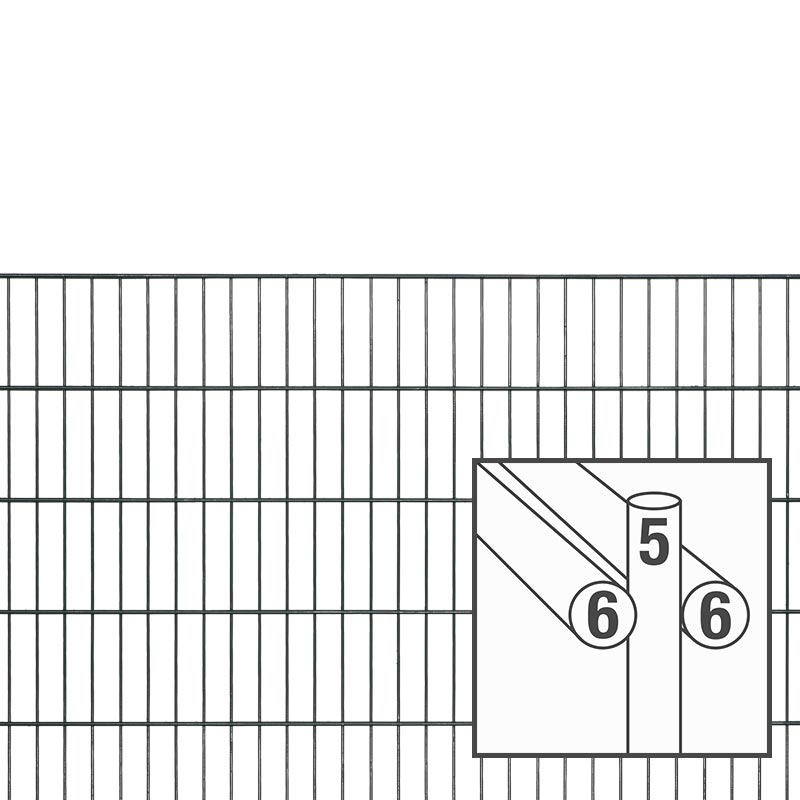Doppelstabgitterzaun MORITZ