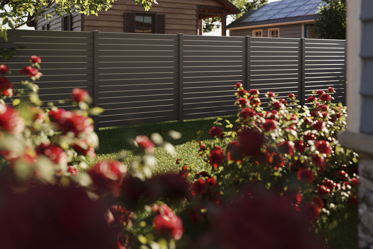 VIDUAL pure 100 Zaunpakete mit 72/72 Pfosten