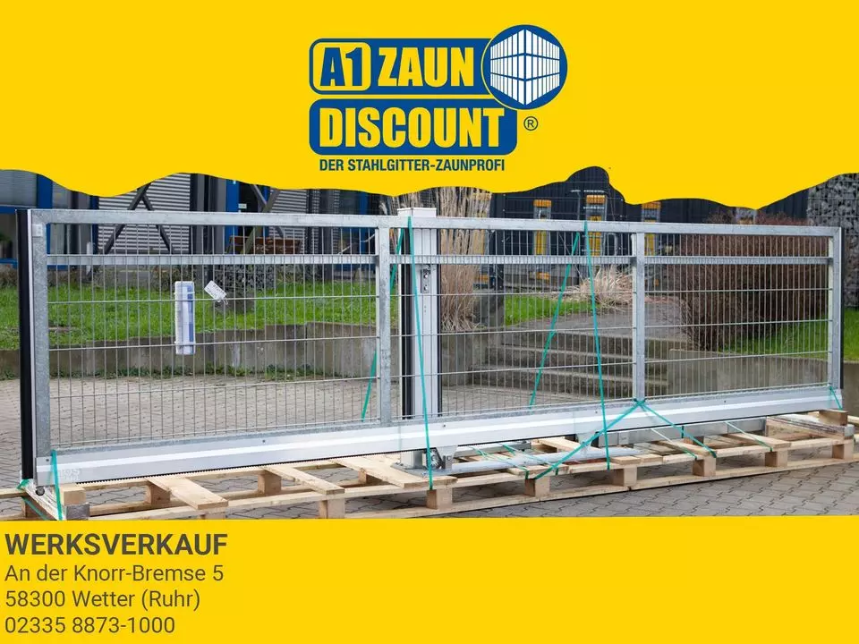 V-Star-F60 - 3500x1200 Schiebetor E-Antrieb integriert