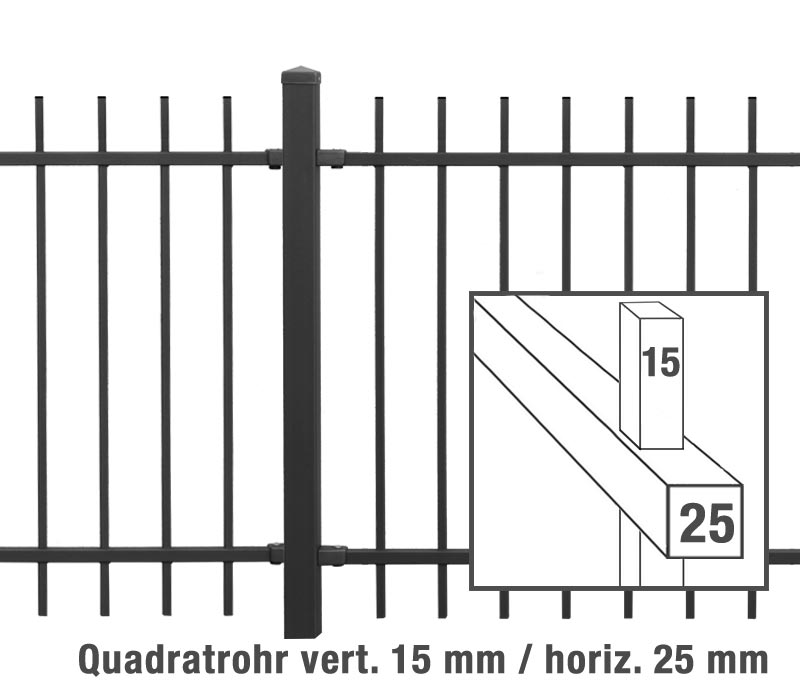 Metallzaun BRIENZ 