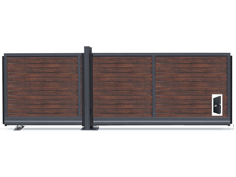 Alu-Schiebetor VIDUAL slide pure 100