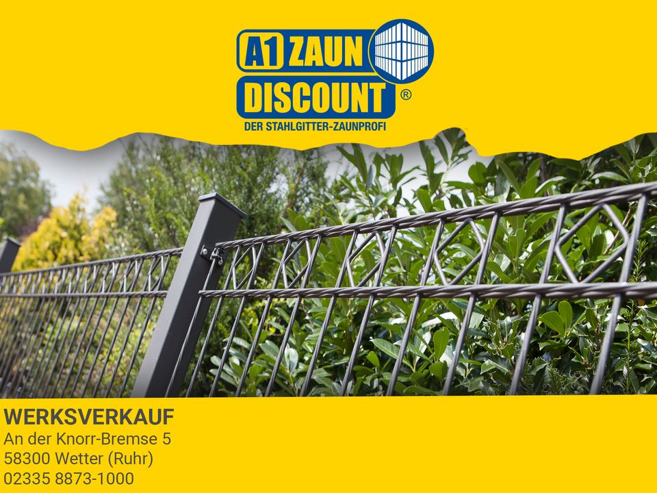 A1 Zaundiscount Gartenzaun Residenz PARIS 251 x 808 cm Schmuckzaun