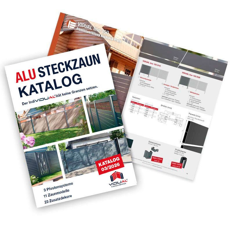 Alu Steckzaun VIDUAL Katalog