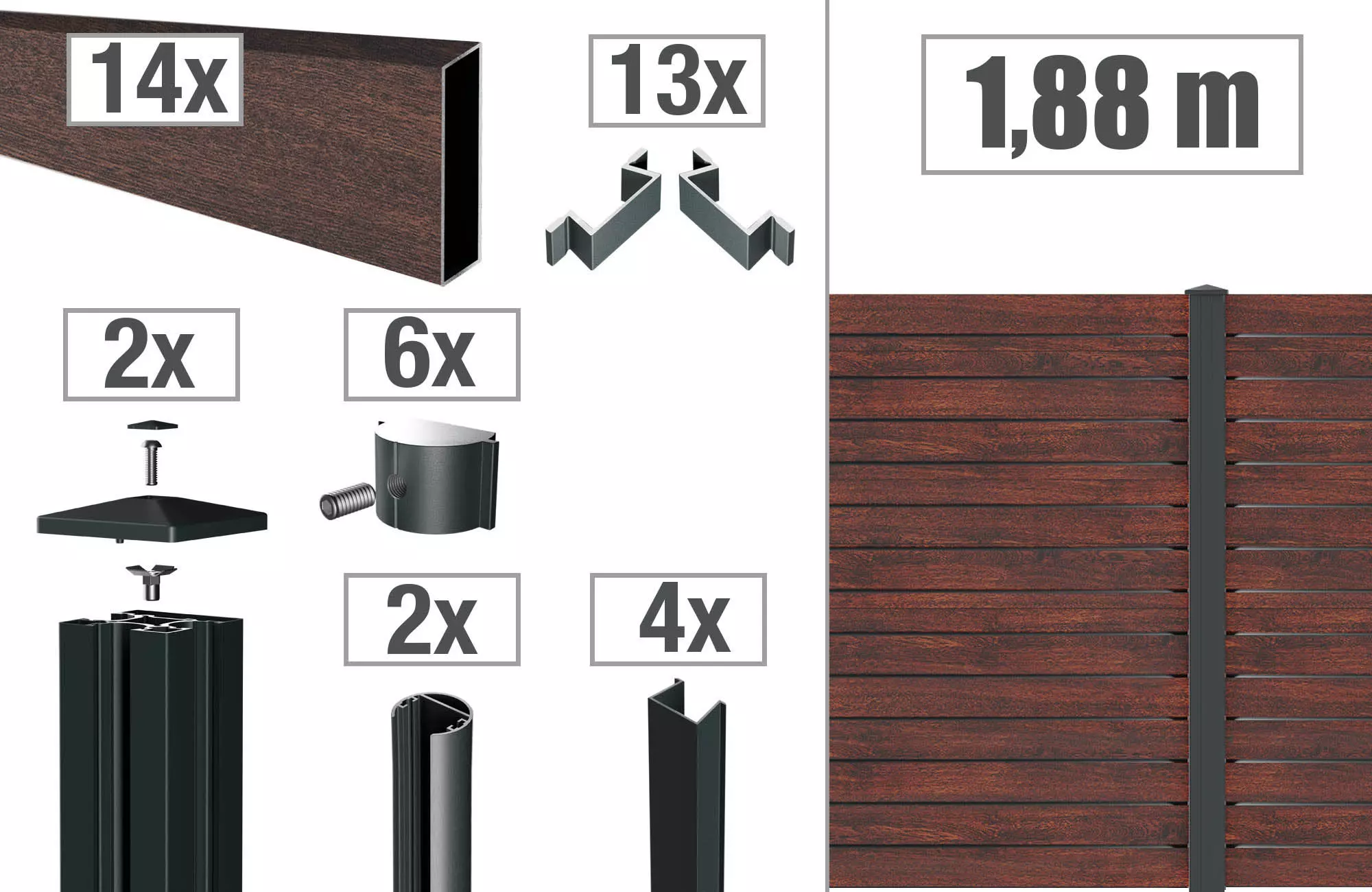 Zaunpaket VIDUAL pure