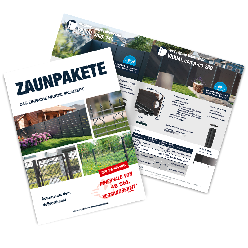 Katalog 'Moderne Zaunpakete'