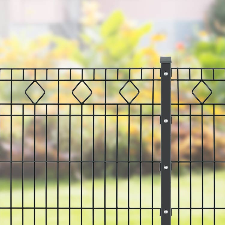 Steckzäune aus Aluminium oder WPC mit RhombusProfil