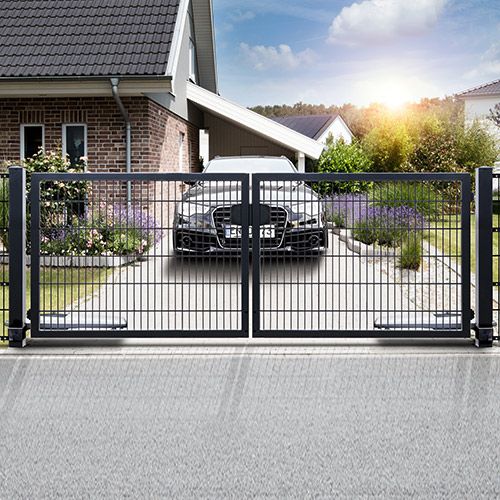 2flügelige Einfahrtstore und Hoftore aus Metall bestellen